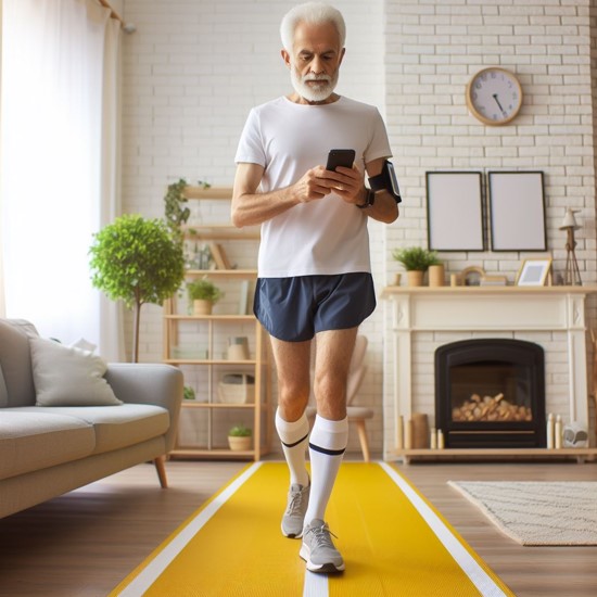 Shuttle Walking in Hurricane
